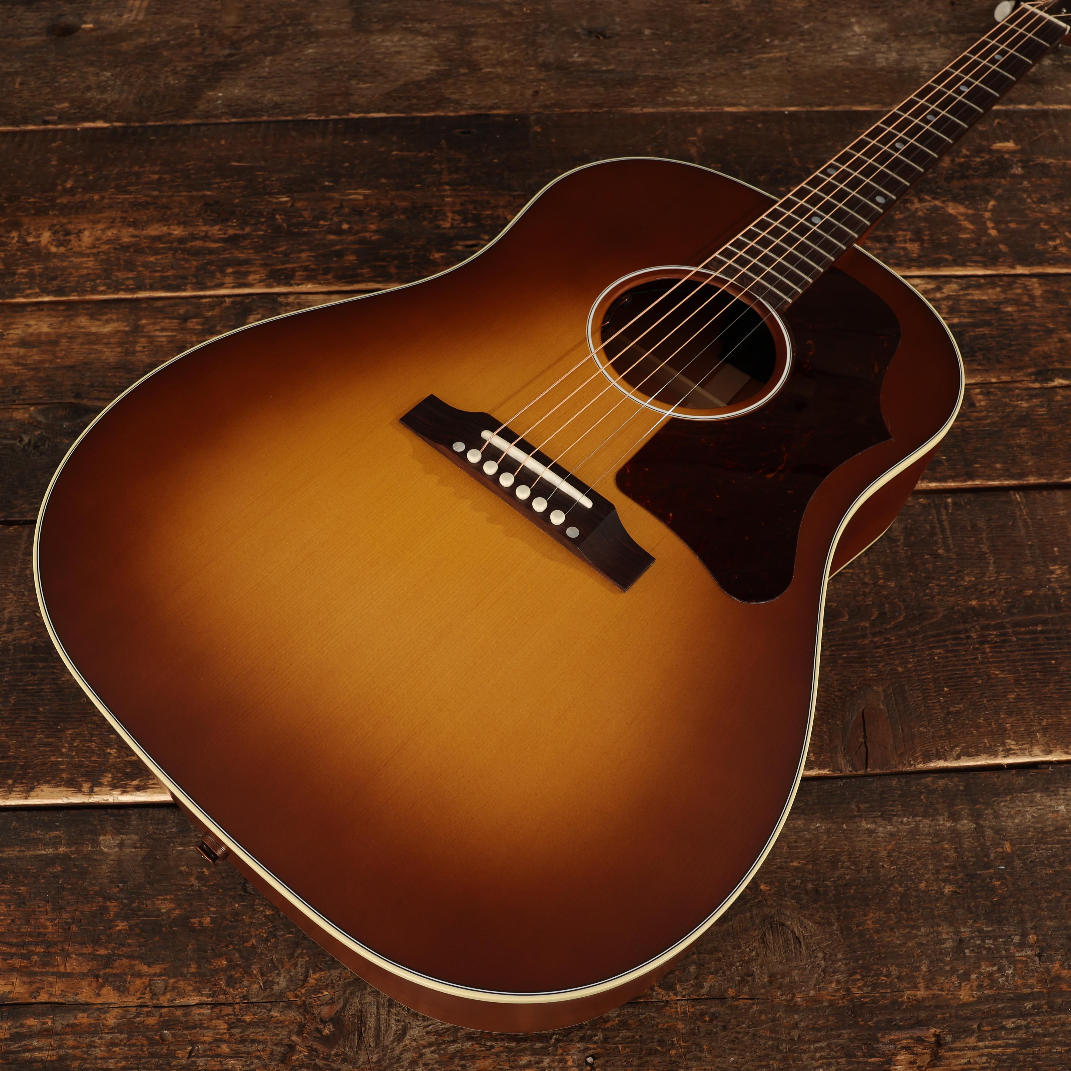 Gibson J-45 50s Faded Electro Acoustic Guitar in Faded Sunburst
